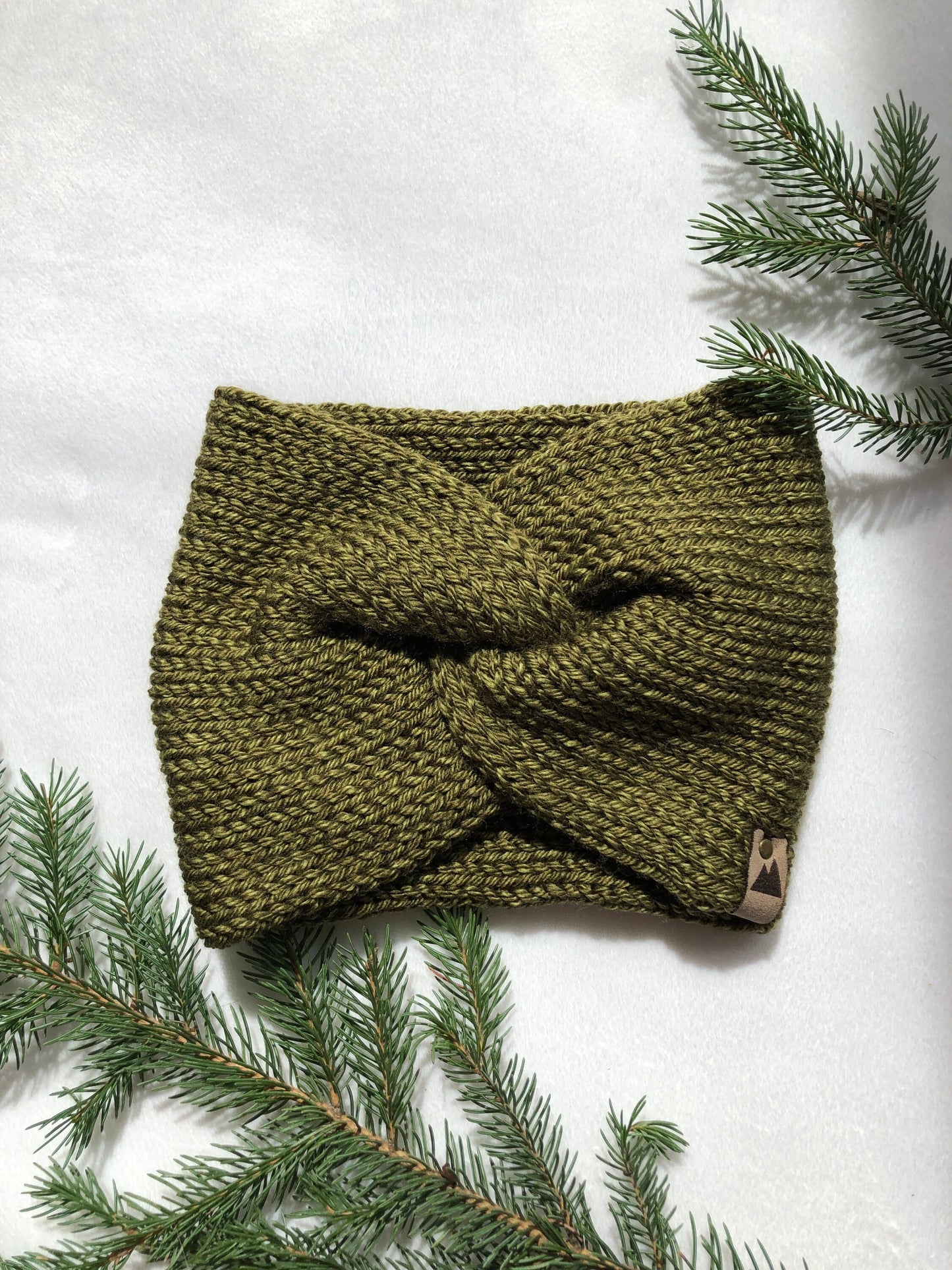 Knit Headband Womens Twisted Knit Headband Winter Headband for Girls Knit Ear Warmer for Women Green Fall Headband