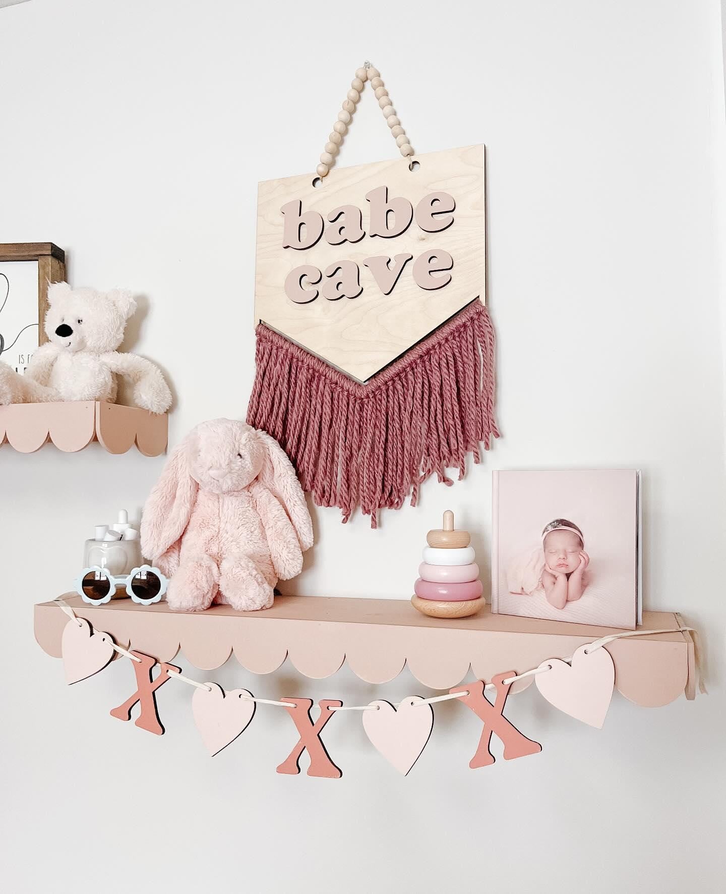Babe Cave Wall Hanging Boho Baby Girl Nursery Decor