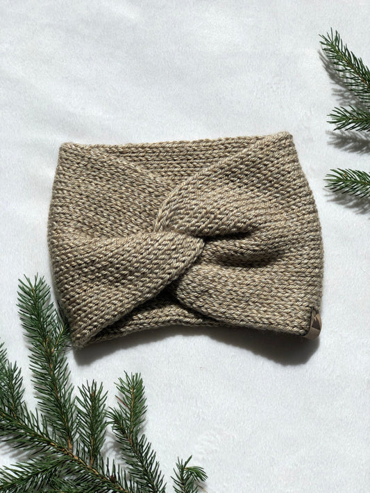 Knit Headband Womens Twisted Knit Headband Winter Headband for Girls Knit Ear Warmer for Women Oatmeal Cream Fall Headband