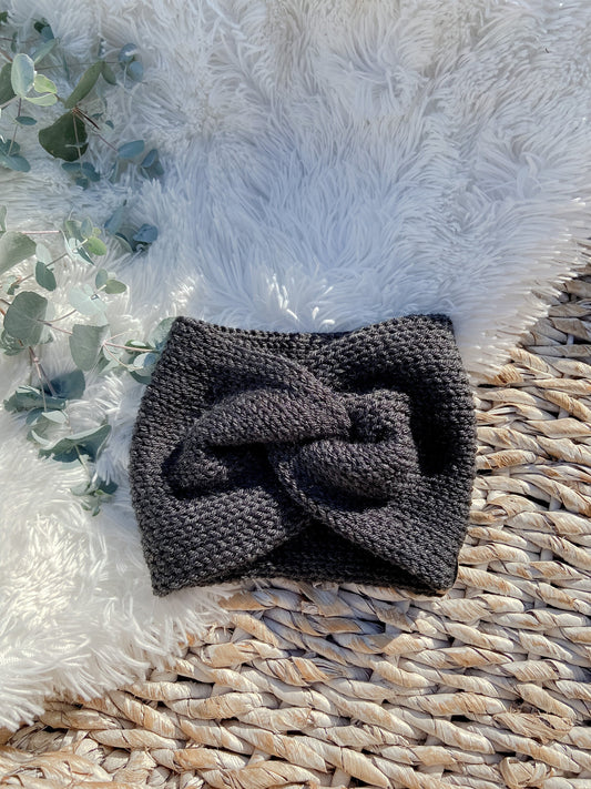 Knit Headband Womens Twisted Knit Headband Winter Headband for Girls Knit Ear Warmer for Women Black Fall Headband