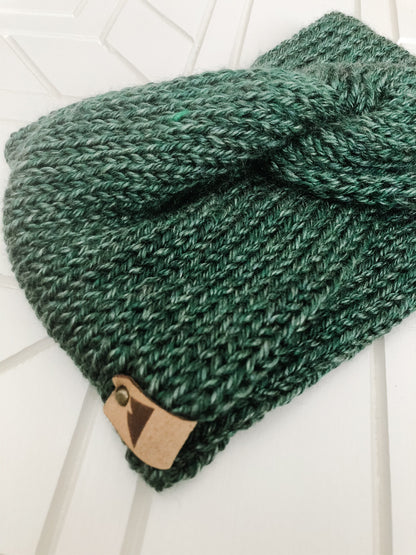 Knit Headband Womens Twisted Knit Headband Winter Headband for Girls Knit Ear Warmer for Women Green Fall Headband