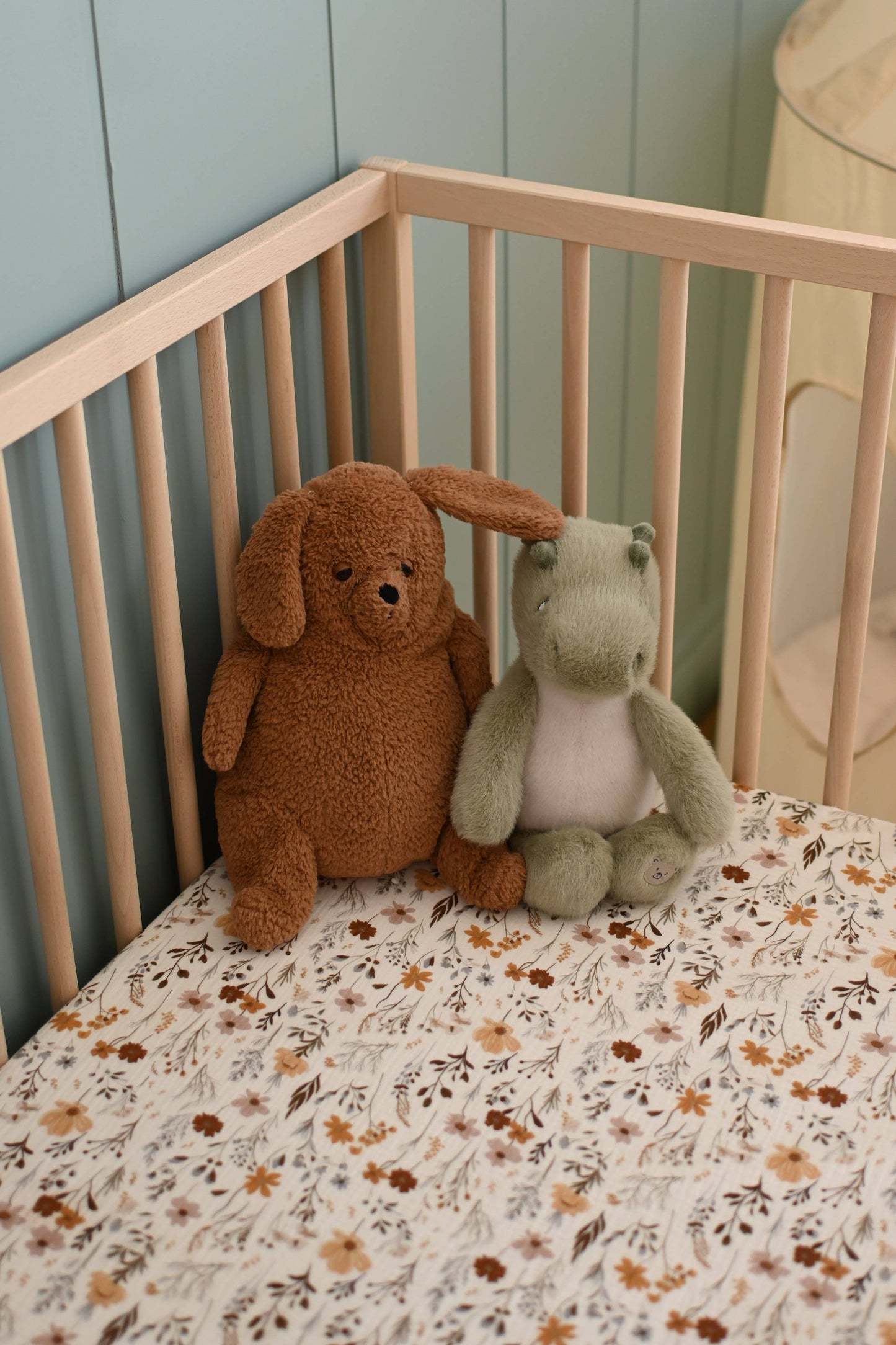 Crepe standard crib sheet - Wildflowers