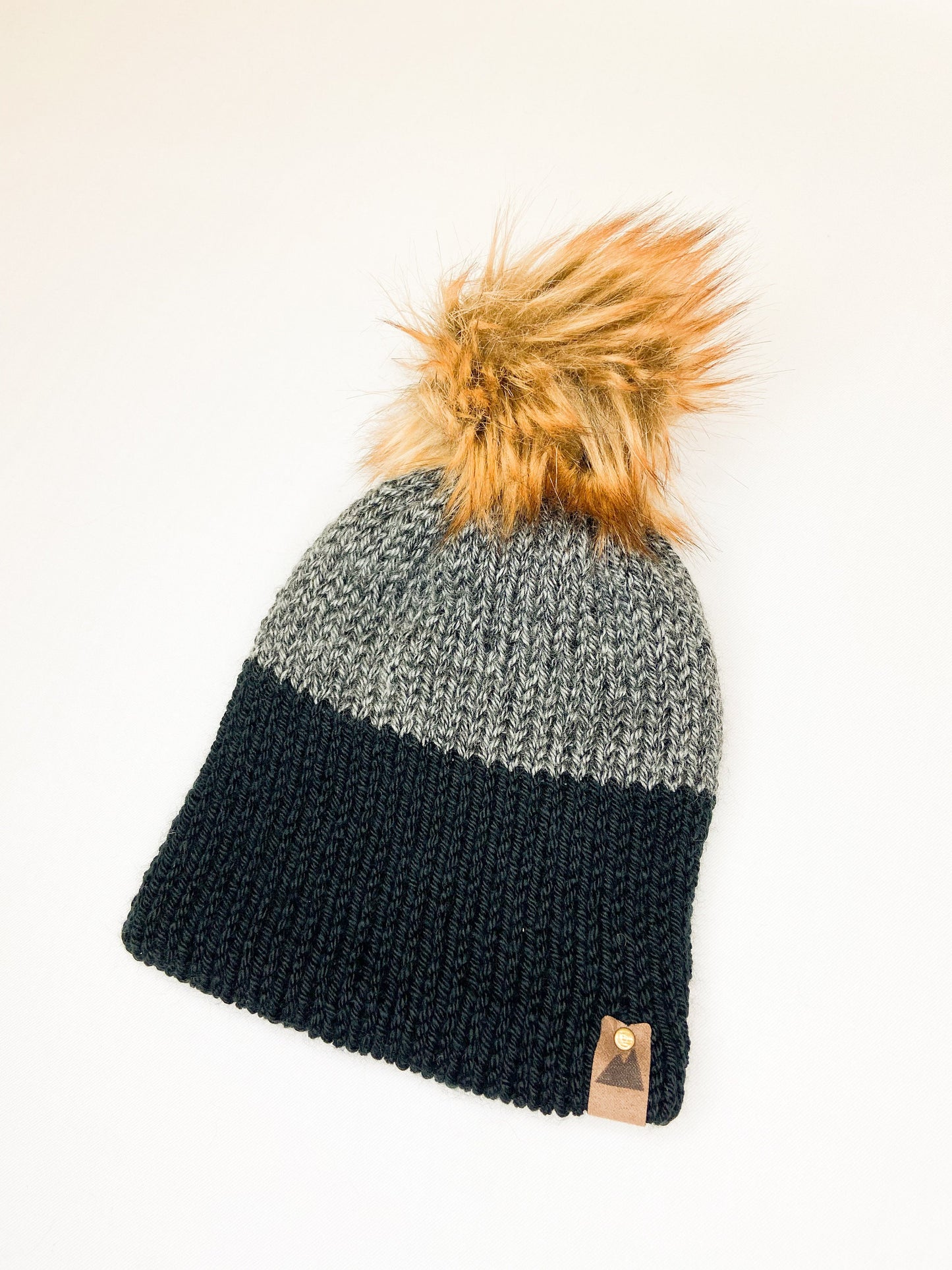 Charcoal Black | Handmade | Knit | Beanie | Toddler