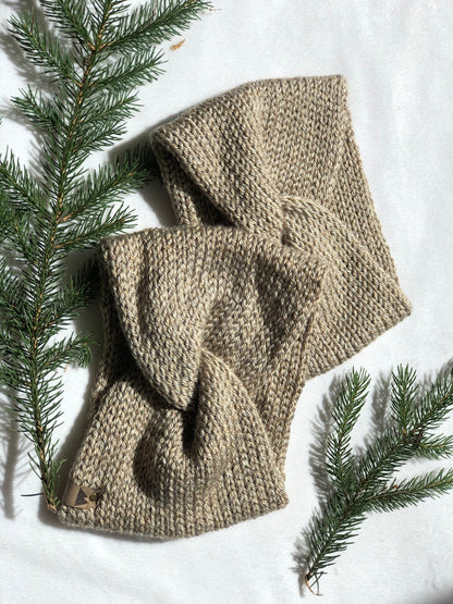Knit Headband Womens Twisted Knit Headband Winter Headband for Girls Knit Ear Warmer for Women Oatmeal Cream Fall Headband