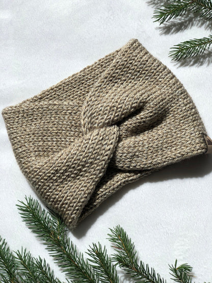 Knit Headband Womens Twisted Knit Headband Winter Headband for Girls Knit Ear Warmer for Women Oatmeal Cream Fall Headband